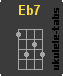 Acorde de ukulele : Eb7