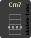 Ukulele chord : Cm7