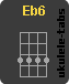Acorde de ukulele : Eb6