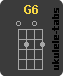 Acorde de ukulele : G6