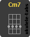 Ukulele chord : Cm7