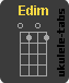 Chwyt ukulele : Edim