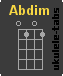 Chwyt ukulele : Abdim