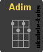 Chwyt ukulele : Adim