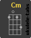 Ukulele chord : Cm