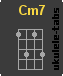 Ukulele chord : Cm7