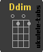 Ukulele chord : Ddim