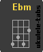 Acorde de ukulele : Ebm