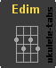 Ukulele chord : Edim