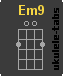 Ukulele chord : Em9