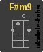 F#m9 Chwyt ukulele
