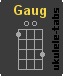 Acorde de ukulele : Gaug