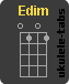 Ukulele chord : Edim