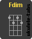 Ukulelengriffe : Fdim