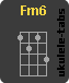 Acorde de ukulele : Fm6