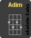 Ukulele chord : Adim