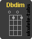 Accordo di ukulele : Dbdim