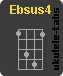 Ukulelengriffe : Ebsus4