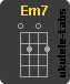 Ukulele chord : Em7