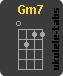 Ukulele chord : Gm7